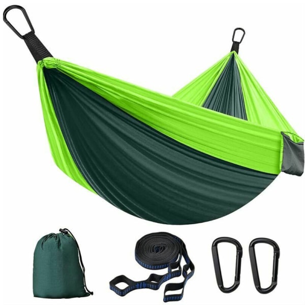 Hengende hengekøye, enkel eller dobbel campinghengekøye med bære