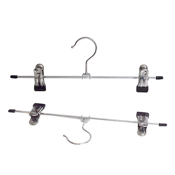 Basics Metallbyxor och kjolhängare med klämmor - 10-pack