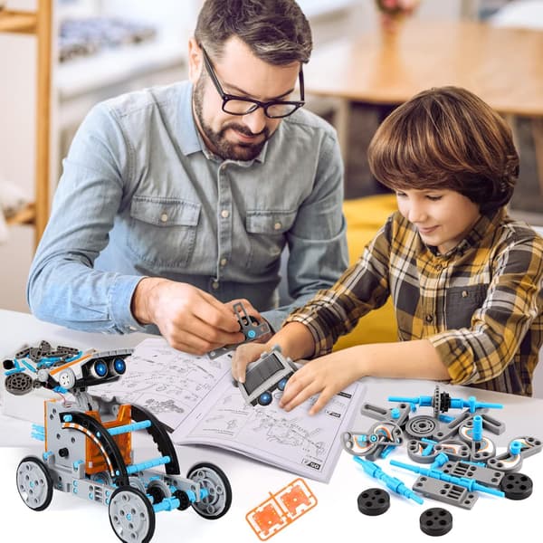 Lucky Doug 12 i 1 STEM solrobot sæt legetøj til børn ag