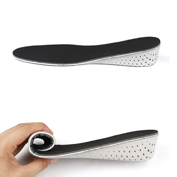 Höjd Innersula - Andningsbar - Svart - 4cm - 1 Par