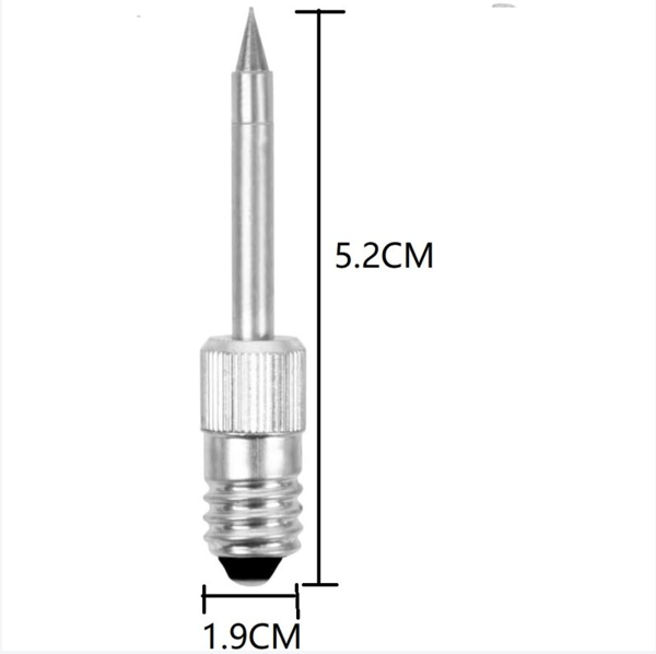 8W USB Loddetips Udskiftning Loddetilbehør, Bærbar Loddetips til Reparationsarbejde (E10-B3 Rund Tip + E10