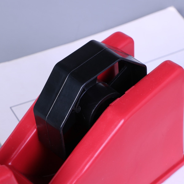 Stor blå tejpdispenser, 16,3 × 7,2 × 8,3 cm - påfyllningsbar skrivbordsdispenser