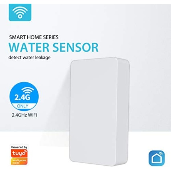 Smart WiFi Vandlækagealarm Uafhængig WiFi Vandlækage Sensor Detektor Overløbsalarm Smart Sikkerhedsalarm