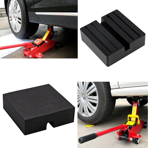 2 st Jack Pad Gummi Universal Slitsad Rail Ram Jack Protecto