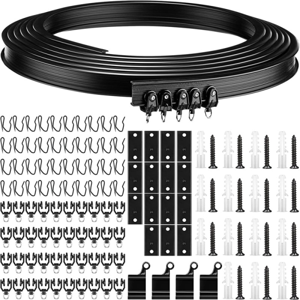 5 m curved rail hook 30 pulleys 30 installation codes 15 scr