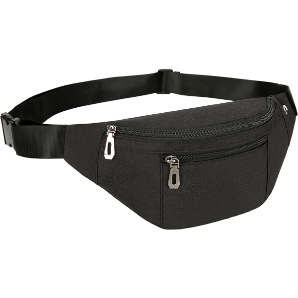 Fanny Pack for Menn og Kvinner, Fashion Vanntett Midjepakker med