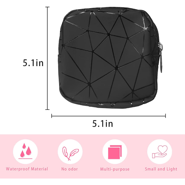 Sanitetsbindförvaringsväska, Menstruationskoppväska, Flickresegeometri