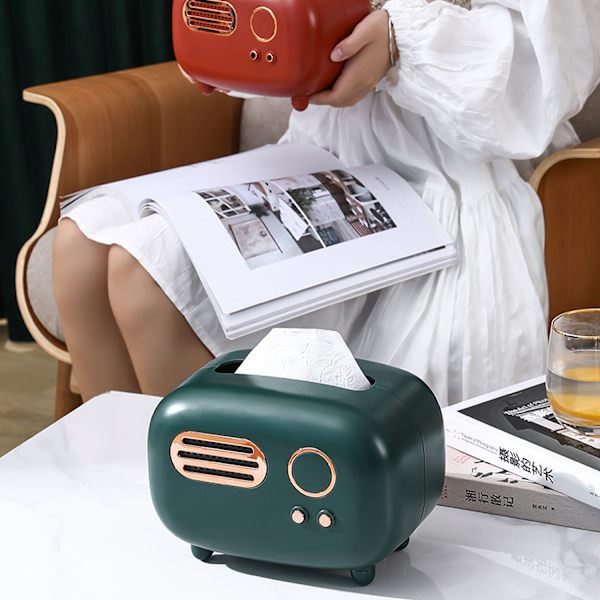 Retro Rektangulär Pappershållare, Radiomodell, Pappershållare, Praktisk
