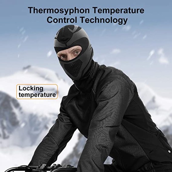 Lämpö fleece tuulenpitävä balaclava lasketteluun ja moottoripyöräilyyn