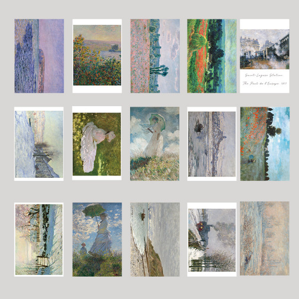 75 kpl pohjoismaiset koristekortit Van Goghin taidepostikortit -