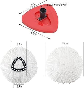 1 Pakke Spin Mop Utskiftningshoder Mikrofiber Mop Refills Erstatning