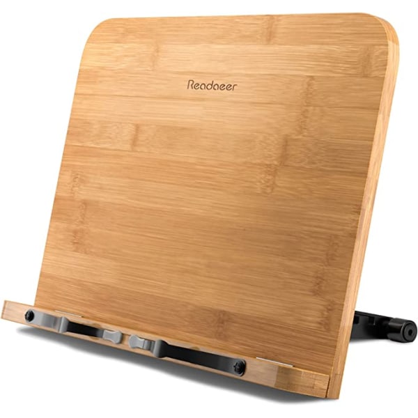 Portable Foldable Bamboo Cookbook and Desk Reading Rack