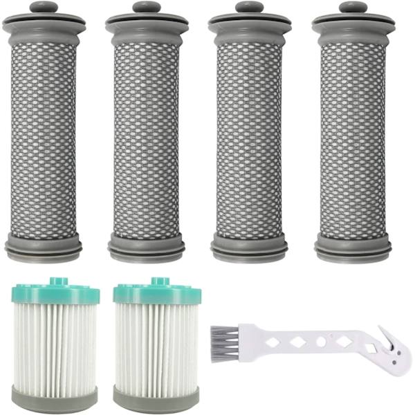 4-pack förfilter och 2-pack efterfilter kompatibla med A10