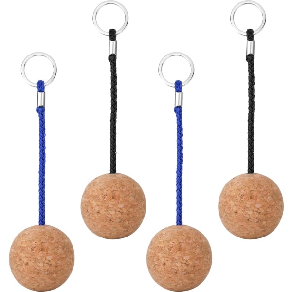 4kpl avaimenperä Cork Ball Float, 53mm Arine Kayak Canoe Float for S