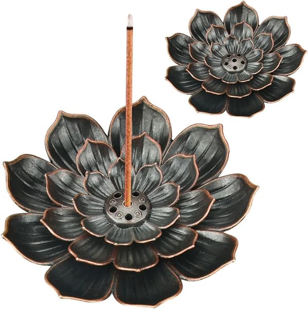 2 stk. Lotus røgelsesholder 8,8 cm net røgelsesholder