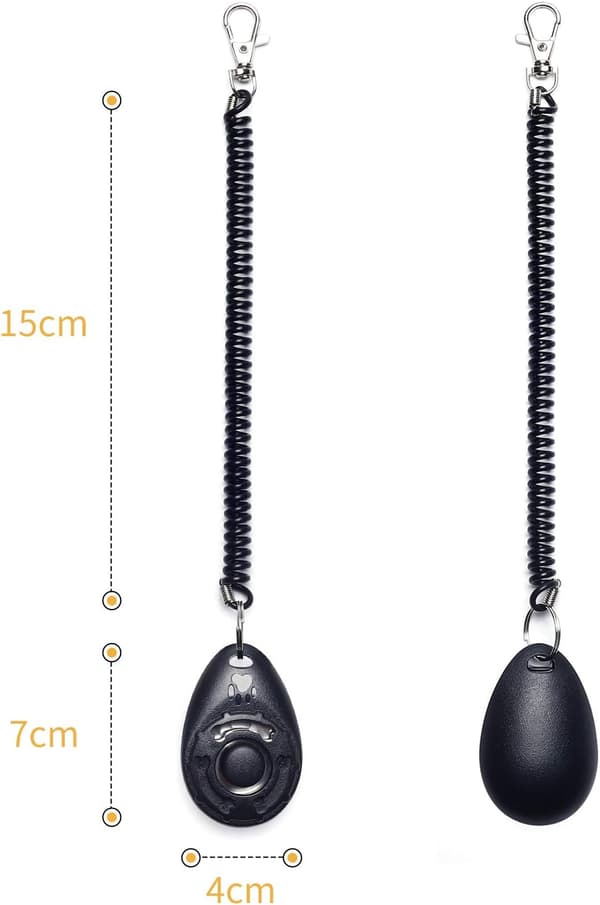 Set med 5 hundklickers med handledsrem - Klicker med