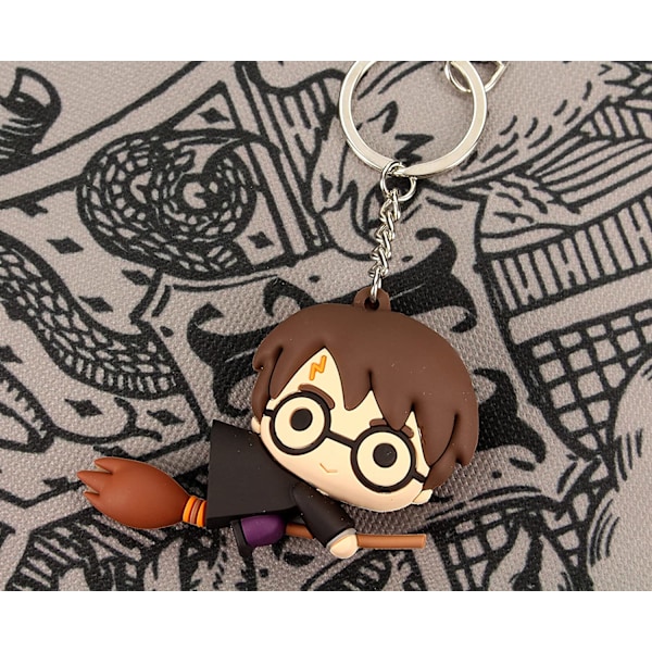 Leksaksdammsugare (svart mantel) gummidolck nyckelring Harry Potter multic