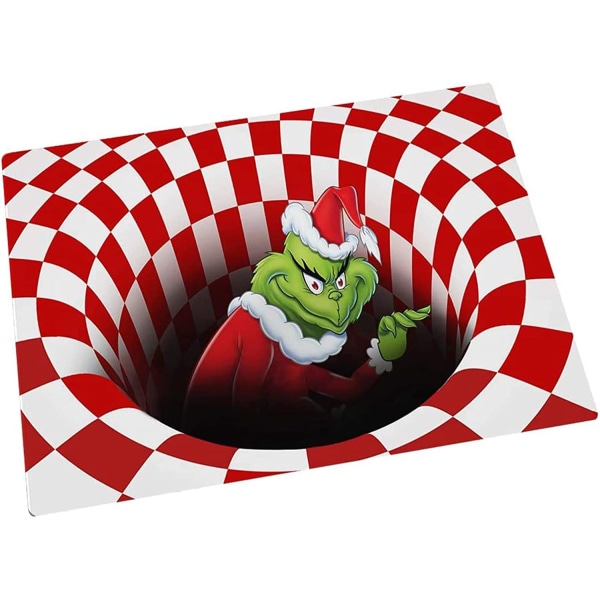 Jule dør måtte, 3D jule illusion dekorative dør måtte, Chr