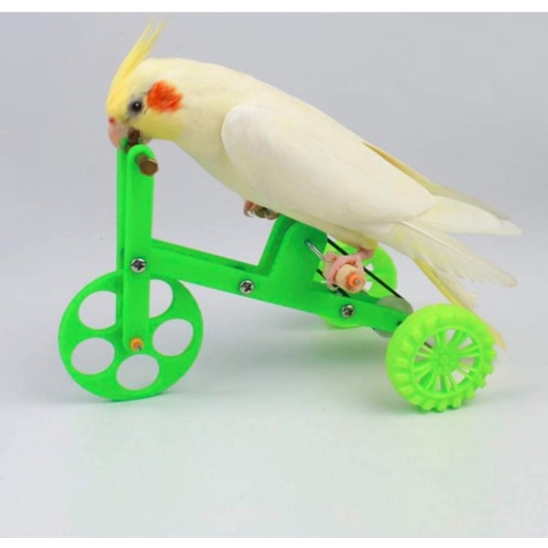 （S）Papegøye lekeopplæring sykkeltrening fugl rekvisita sykkel ac
