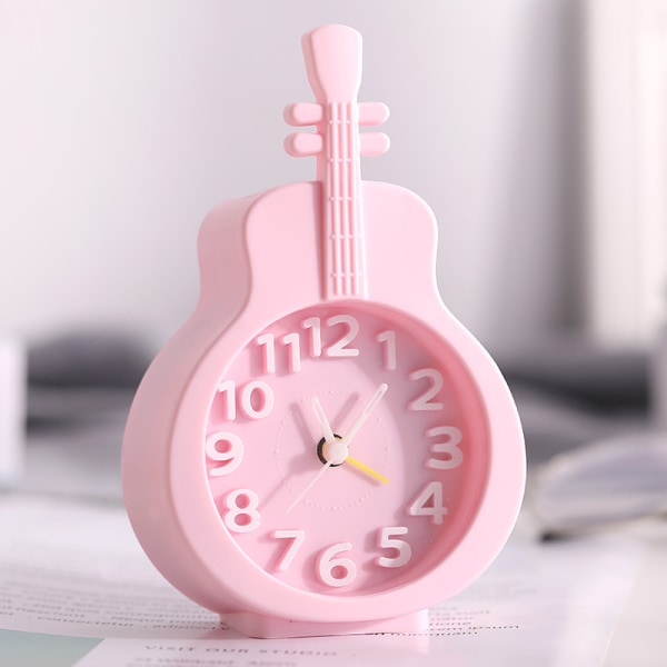 Cartoon violin alarm clock candy color creative children's s