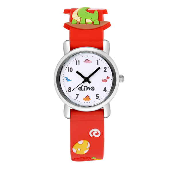 Kids Watch(Red, Dinosaur),Waterproof Children's Wristwatch Quartz