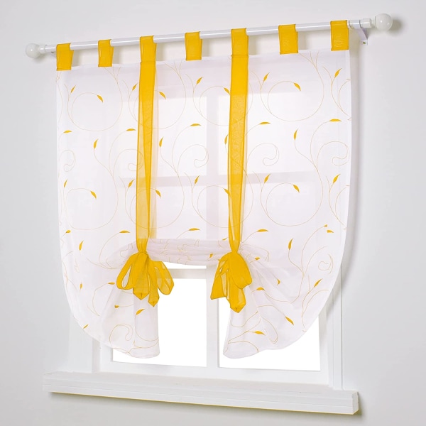 Gul, 120cmx140cm Window Curtain Brodery Roman Shades Sheer