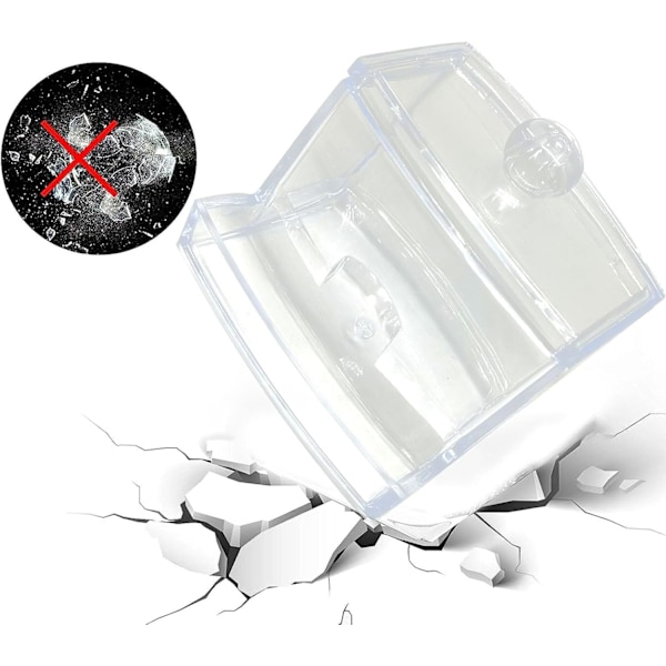 Bomullspinnebox, Bomullsdispenser, Badrumsbox, Akryl Bomullspinneförvaring för Kosmetika Smink Transparent