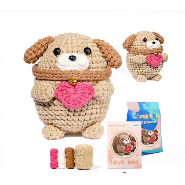 (Love Puppies) Begynder hæklekit. Hæklekit til børn og voksne