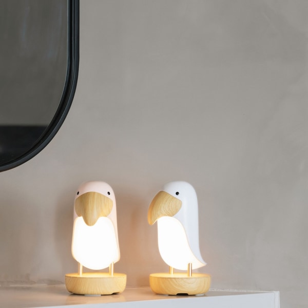 LED Toucan Bird Night Light Moderni pohjoismainen USB pöytälamppu Koti