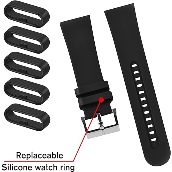 10 pakke silikonklokkebåndspenner, erstatningsfesteringer for