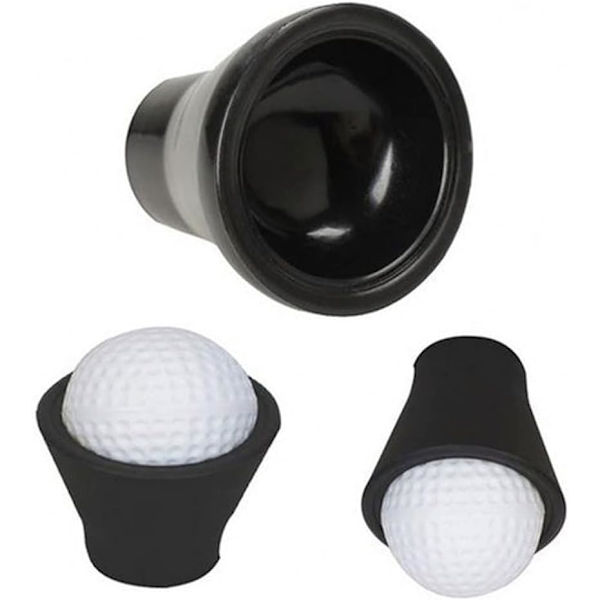 4 stk. golfbold sugekopper, sorte golfbold sugekopper, golfbold sugekopper, golfbold sugekopper, gummi golfbold sugekopper, golfgreb, golftilbehør