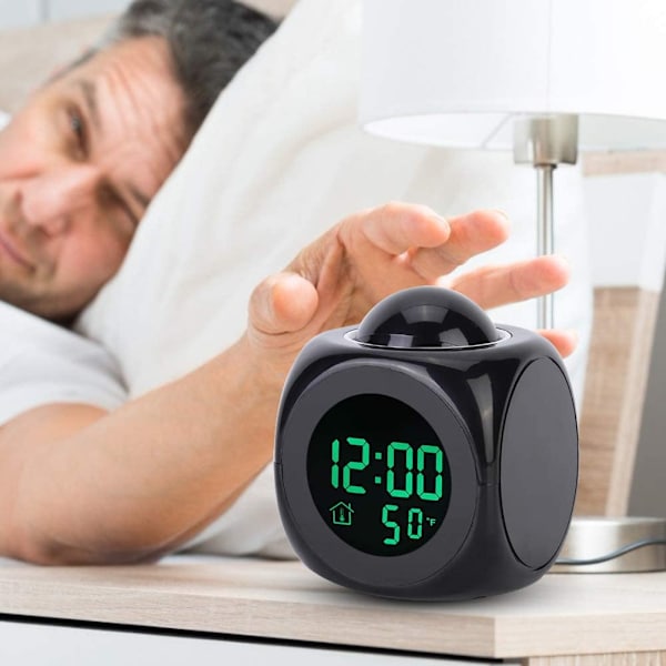 Vekkerklokke Multifunksjonell LCD Elektronisk Klokke Digital Prosjekt