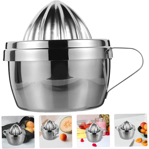 Käsikäyttöinen hedelmäpuristin, appelsiinipuristin, sitruunapuristin, sitruunanpuristin, sitruunaprässi, 304 ruostumaton teräs, mies