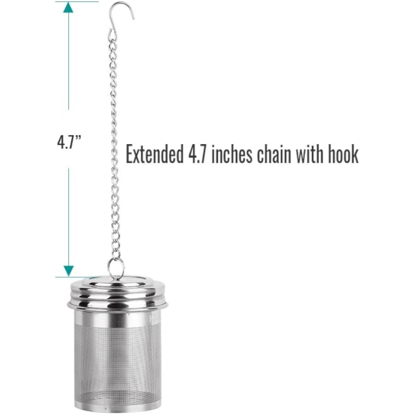 2-pack teinfuser, tesil av extra fint nät, 18/8 rostfritt stål