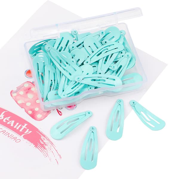 100 stk (Fargerike) Jentehårklipp, 3 cm Barnemetallhårklips