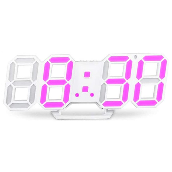 Väggklocka Digital Alarm Digital Vägg LED Nummer Tid Alarm