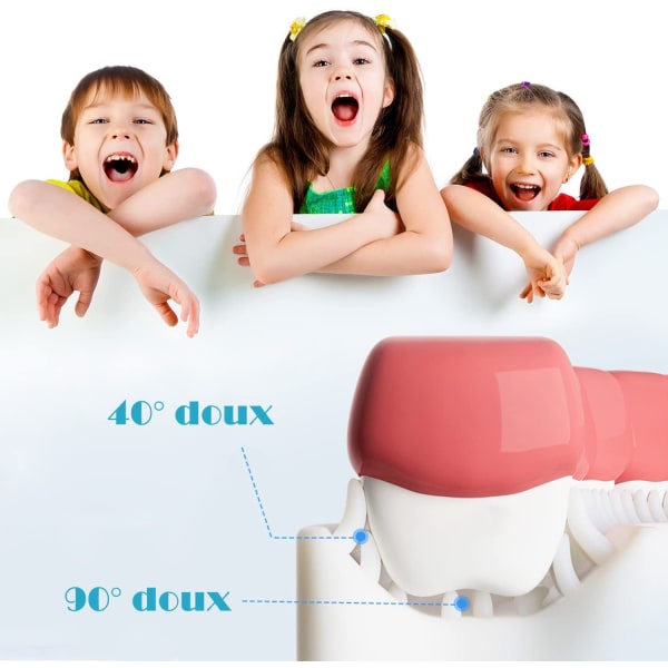 4 stk U-formet tannbørste for barn og baby med sili