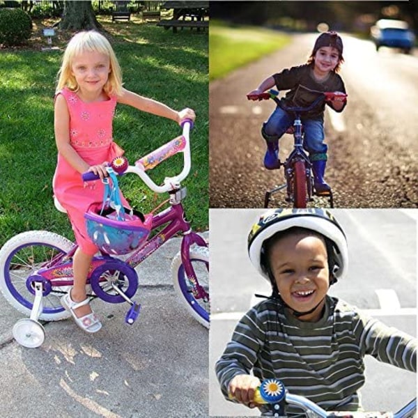 Blå og hvid - Børnecykelklokke Bike Girls