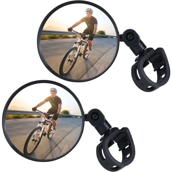 Bike Mirrors, 2 x 360° Rotatable Wide Angle Adjustable Bike Mirr