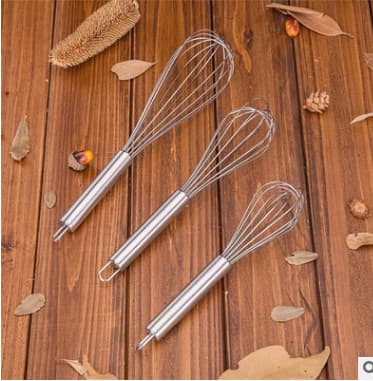 24 cm rostfri kraftig 8-trådig visp, silver