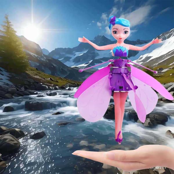 Flygande älva leksak, USB Sky Dancer - lila