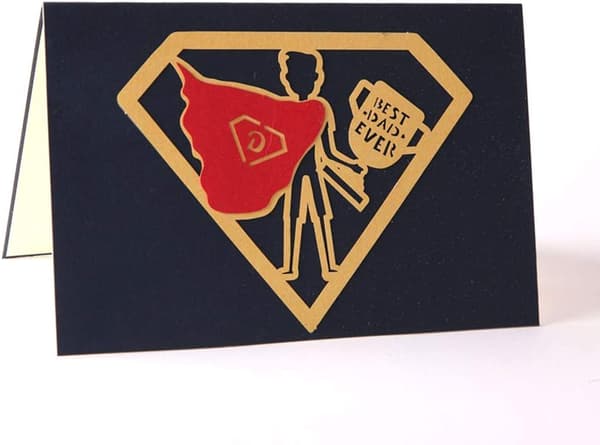 3D Pop Up (Super Dad) [Gratulasjonskort] [Bursdagskort] med Creat