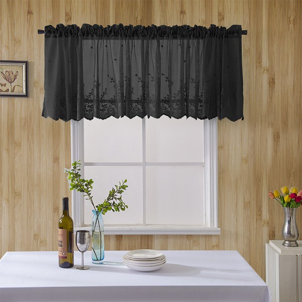 1pc Lace Curtains For Living Room Kitchen Cafe Door Curtain