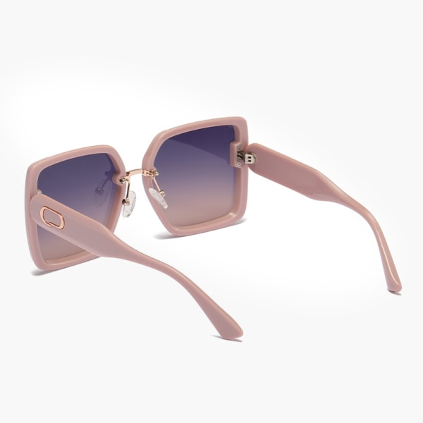 Polariserede solbriller til kvinder (lilla) med stort firkantet stel Fas