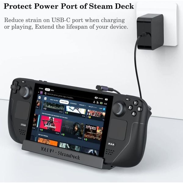 USB C 90 graders adapter (2 stk.), USB C han til USB C hun rig