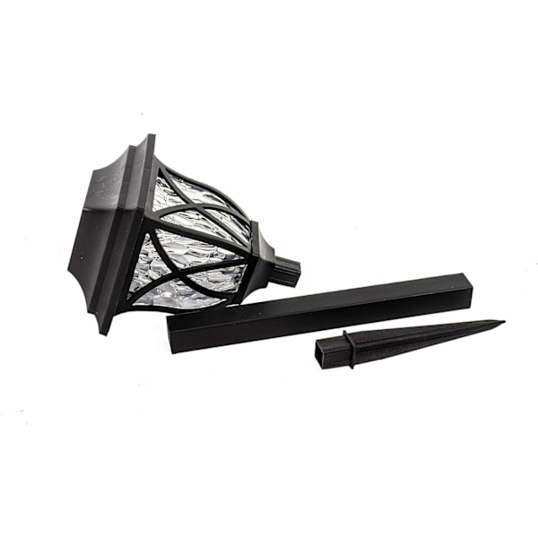 (Varm belysning) Solcellslampor för gångväg (2-pack) - Utomhus LED-lampor,