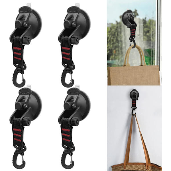 4-pack sugkoppsförankring, stark sugkopp för camping