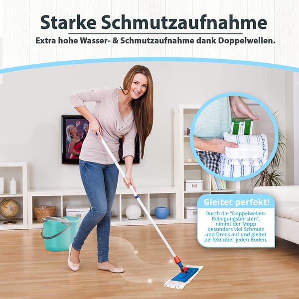 Reservedeksel for moppedeksler DOBBELT SETT for 40cm moppeholder