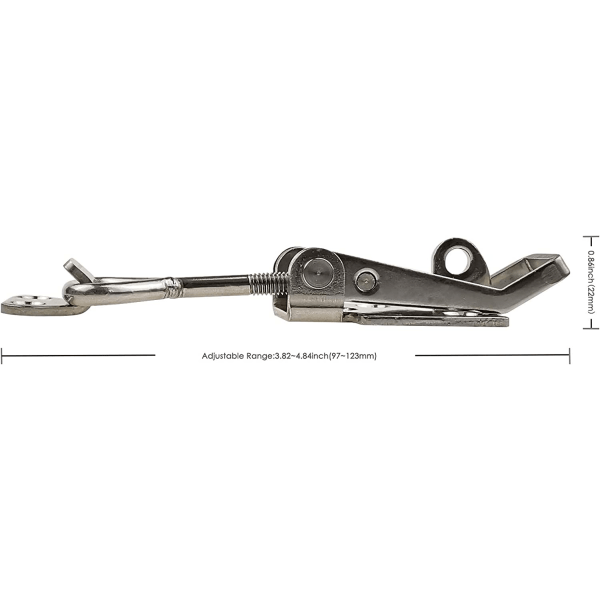 2-delt justerbar lås (2S, rekkevidde: 97-123mm) Spakhåndtak for