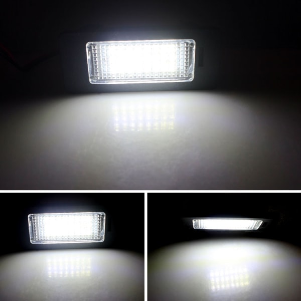 2 delar LED bil registreringsskylt glödlampor Super Bright CanBus N